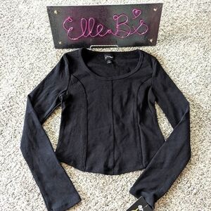 NWT Girls Art Class Long Sleeve Corset Style Top S